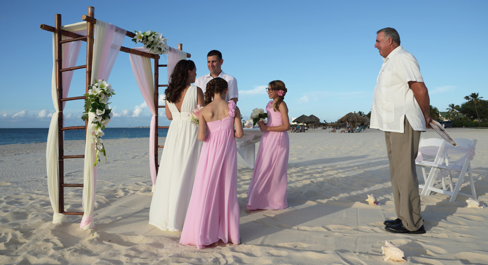 Stress free wedding in Aruba